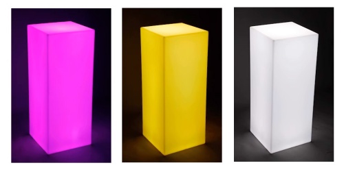 Светильник Колонна 30х30 питание от АКБ, RGB