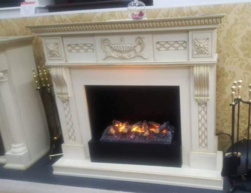 Каминокомплект Real Flame Corsica (белый дуб)+3D Cassette 630 в Волгограде