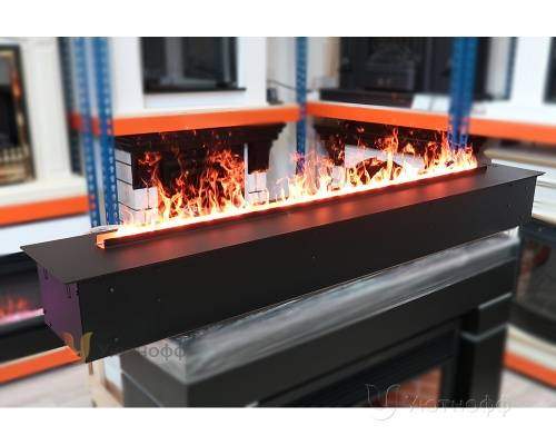 3D электроочаг Real Flame Line-S 150 3D Matte Black в Волгограде