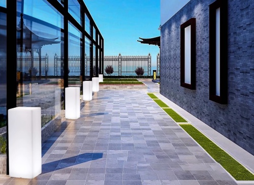 Светильник Колонна 45х110 питание от АКБ, RGB