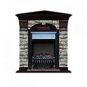 Каминокомплект Glenrich Арочный Алтай угловой (венге)+Fobos Black