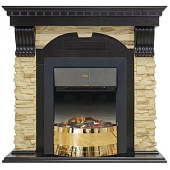 Каминокомплект Dimplex Dublin арочный сланец (венге)+Geneva Log