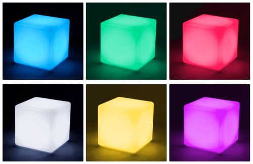 Светильник Куб 30 питание от сети 220В, RGB