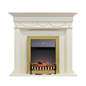 Каминокомплект Dimplex Corfu (слоновая кость)+Lydon Brass